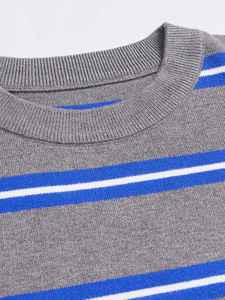 Boyfriend Women s Striped Oversized Sweater Fall Winter Unisex