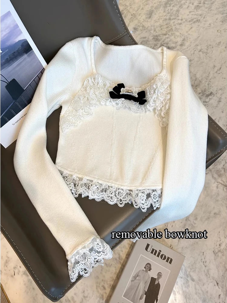 Knitting Ribbed Fashion Women Knitted Sweater Blouse Women