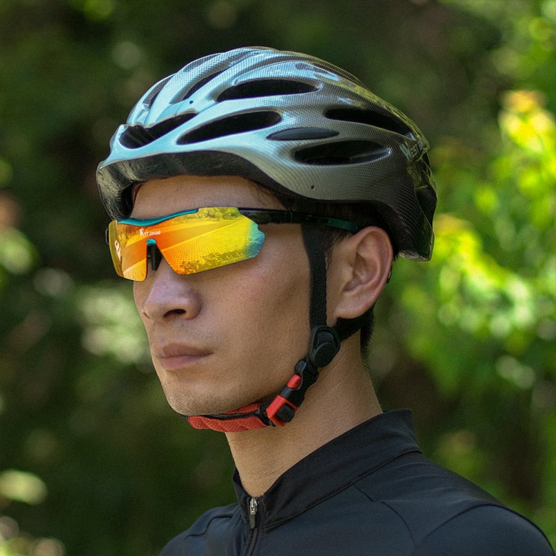 5 Lens Polarized Cycling Eyewear Outdoor Sport Sun Glasses Bicycle
