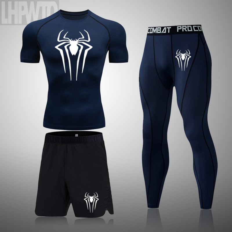 Buy UKAP Men's Sports Fitness T-Shirt Men Superhero Spiderman Compression  Shirt, Short Sleeve Tights Tees Online at desertcartKUWAIT