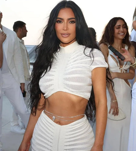 Y2K Solid Knite Striped Patchwork Women Tops Trendy Short Sleeve Sheer Bare Midriff Female Concise Streetwear Clothes