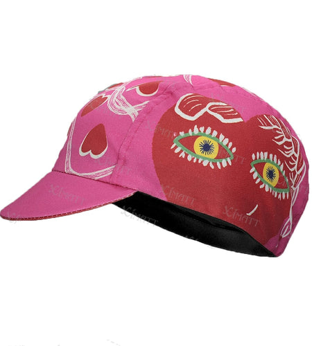 Summer Love Pink Woman Cycling Cap Polyester Quick Drying Sun Protection Road Bicycle Sports Hat Classic