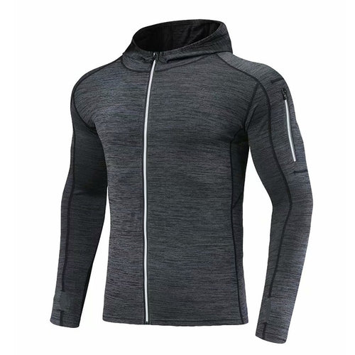 Load image into Gallery viewer, Hooded Fitness Sport Jacket Men Quick Dry Running Coat Zipper Hoody Sweatshirt Sportswear Gym Hoodies Training Clothing
