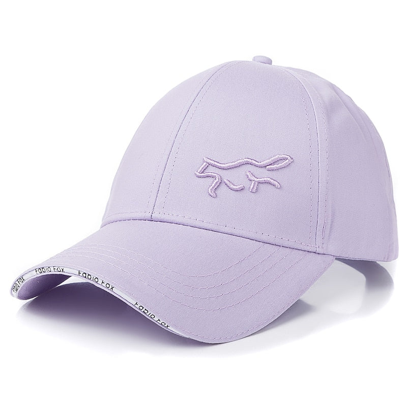 Women Cotton Cap Fashion Fabio Fox Embroidered Baseball Cap Female Casual Adjustable Outdoor Streetwear High Quality Hat