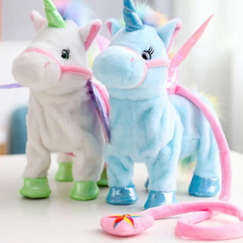 Load image into Gallery viewer, Hot Toy 1pc Electric Walking Unicorn Plush Toy Stuffed Animal Toy Electronic Music Unicorn Toy for Children Christmas Gifts
