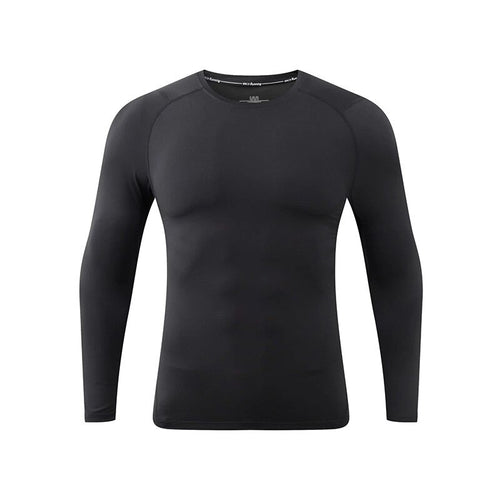 Load image into Gallery viewer, Men Compression Sweatshirt Running Elastic Compression Tshirt Fitness Tight Sport Clothes Jogging Training Sportswear Rash Guard
