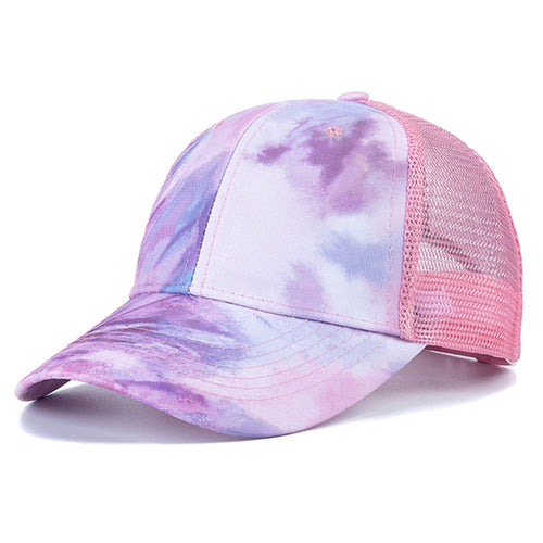 Load image into Gallery viewer, Fashion Women Tie Dye Cap Multicolor Irregular Print Baseball Cap Female Outdoor Streetwear Summer Caps Hats
