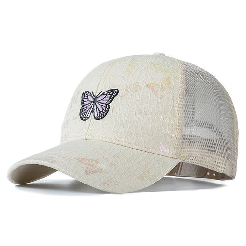 Load image into Gallery viewer, Stylish Women Cap Summer Trucker Hats For Women Fashion Butterfly Embroidery Baseball Cap Outdoor Streetwear Hat Cap
