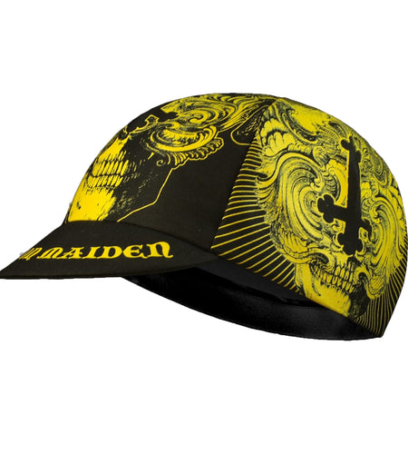 Black Gold Color Skull  Cross Cycling Caps Polyester/Fleece Quick Dry Bicycle Men's Balaclava Road Bike Hat