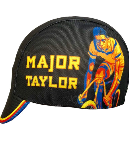 Classic Retro Summer Cycling Caps Black Blue  Team Pro Road Bike Balaclava Quick Drying Polyester Men's Hat Customizable