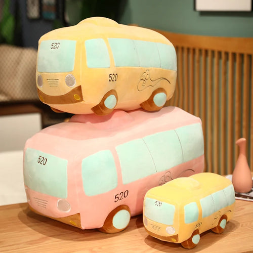 Load image into Gallery viewer, 25-60CM Kawaii Bus Car Model Plush Toys Colorful Car Dolls Stuffed Soft Plush Pillow Creative Birthday Gift for Boys Children
