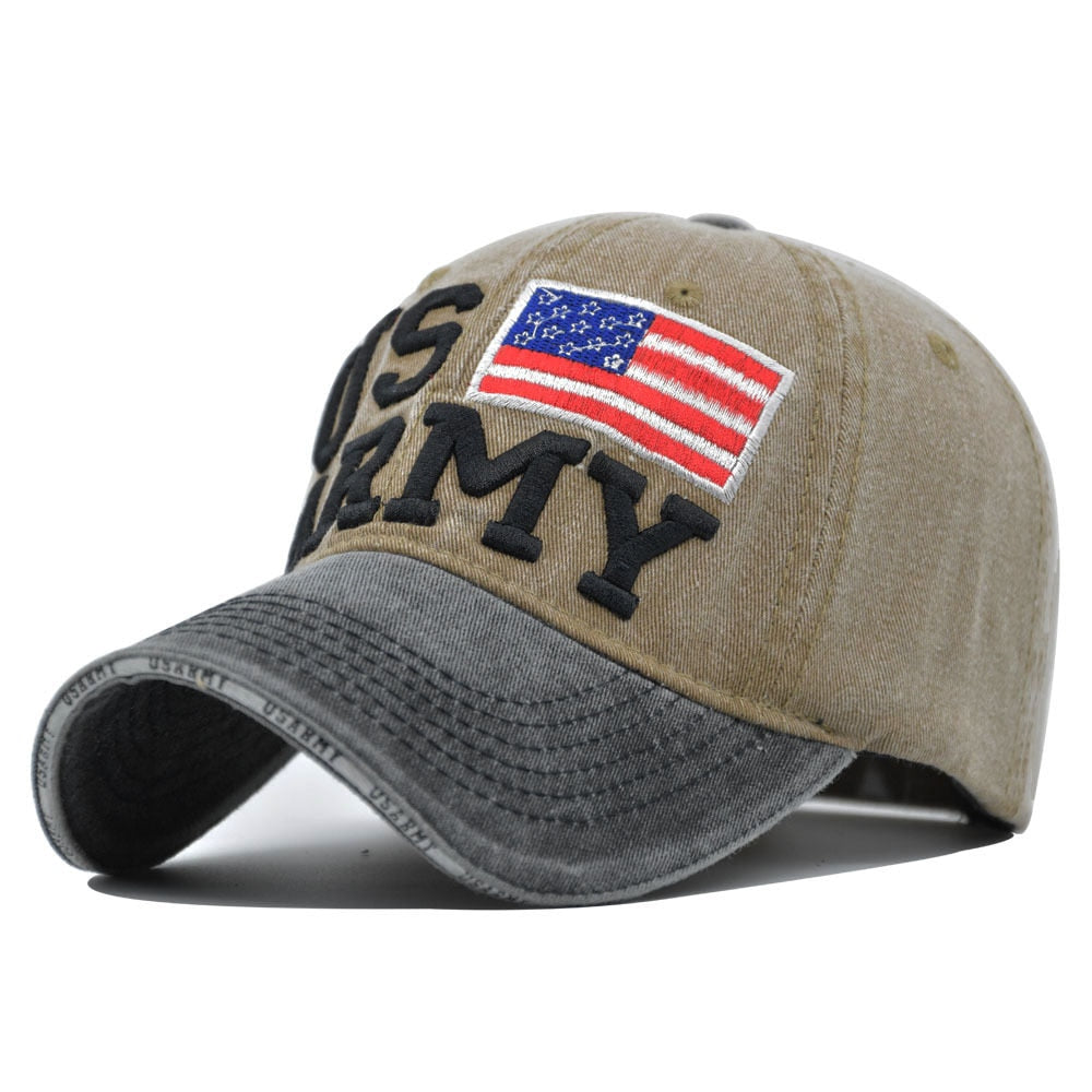 Cotton Letter US ARMY Baseball Caps Embroidery Pattern Hip Hip Snapback Hats Bone Casquette Trucker Cap Men Women