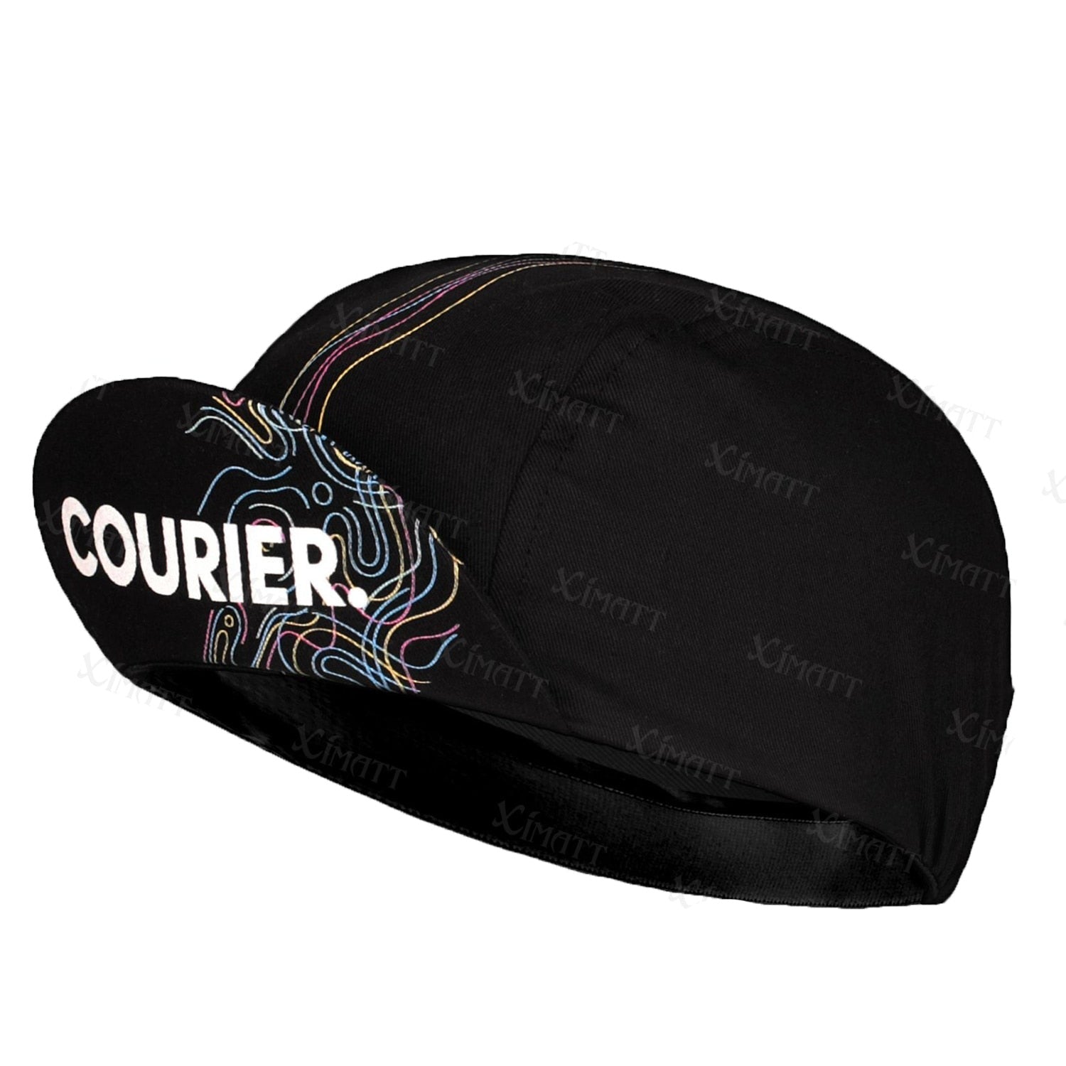Classic Colorful Stripes Polyester/Fleece Cycling Caps Summer Autumn Road Bicycle Black Quick Drying Men And Women Wear