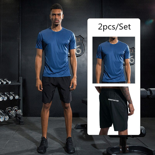 Load image into Gallery viewer, Shirt Homme Running Men Designer Quick Dry T-Shirts Running Slim Fit Tops Tees Sport Men&#39;s Fitness Gym T Shirts Muscle Tee
