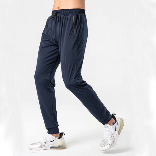 Load image into Gallery viewer, Men Sports Running Pants Zipper Athletic Football Soccer Training Elasticity Legging Jogging Gym Trousers
