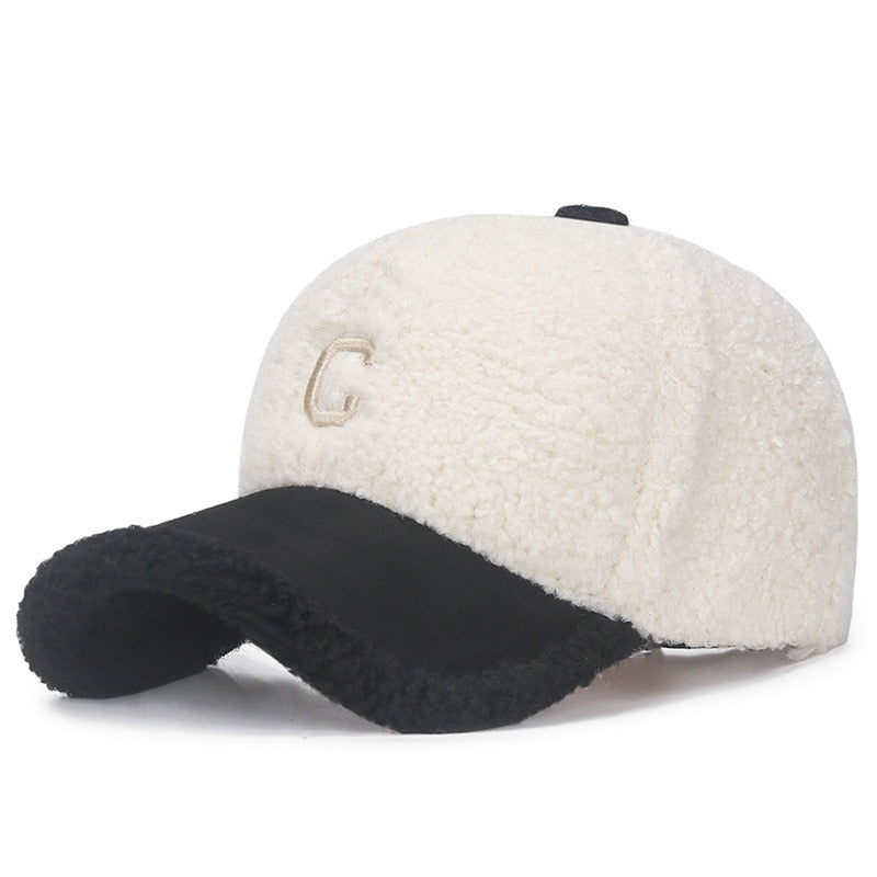 Women's Winter Baseball Cap Solid Fashion Dad Hat Hip Hop Snapback Caps Casquette Homme Female Warm Kpop Women Hat