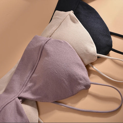 Load image into Gallery viewer, Summer Women Bra French Triangle Tube Top Sexy Seamless Bras Camisole Wireless Backless Lingerie Bralette
