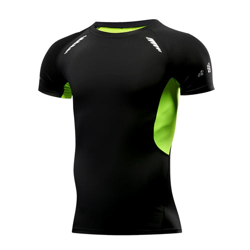 Load image into Gallery viewer, Men Running Compression T-shirt Short Sleeve Sport Tees Gym Fitness Sweatshirt Male Jogging Tracksuit Homme Athletic Shirt Tops
