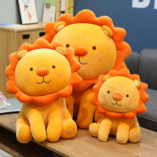 Load image into Gallery viewer, 1pc 50-90cm Big Size Lovely Smile Lion Plush Toys Cartoon Lion King Pillow Stuffed Soft Animal Cushion for Children Girls Gifts
