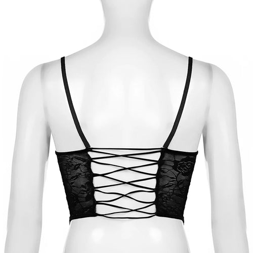 Load image into Gallery viewer, Strap Chic Fashion Hook Summer White Lace Top Female Transparent Bandage Y2K Cropped Corset Tops Camisole Tie Up Hot
