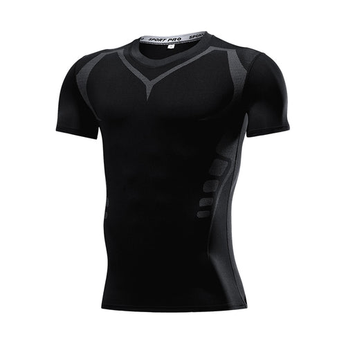 Load image into Gallery viewer, Men&#39;s Running Compression Tshirts Quick Dry Soccer Jersey Fitness Tight Sportswear Gym Sport Short Sleeve Shirt Breathable
