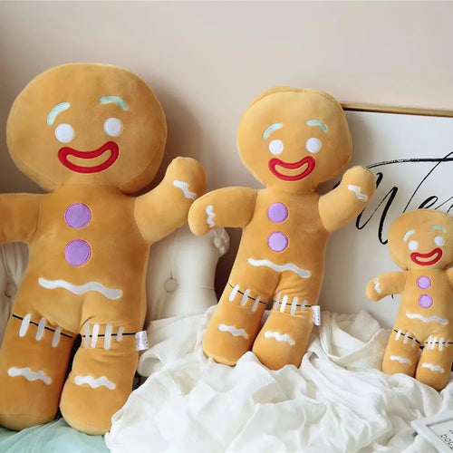 Load image into Gallery viewer, Lovely  Biscuits Man Cartoon Gingerbread Man Plush Toys &amp; Pendant Stuffed Baby Appease Doll Pillow Reindeer for Kids Gift
