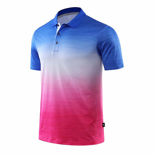 Load image into Gallery viewer, Men Tennis shirts Outdoor sports lapel-neck clothing Running workout badminton Short sleeves t-shirt tees tops
