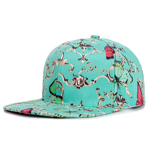 Load image into Gallery viewer, Women Cap Fashion Cotton Butterfly Flower Digital Printing Baseball Cap Female Outdoor Street Hip Hop Snapback Hat
