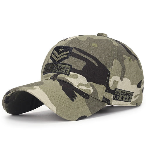 Load image into Gallery viewer, Camouflage Military Army Cap Men&#39;s Baseball Caps Tactical Cap Snapback Hat Embroidery Bone Women
