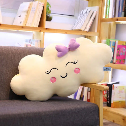 Load image into Gallery viewer, Giant New Style Kawaii Cloud Plush Pillow Soft Cushion Lovey Smile Cloud Stuffed Plush Toys For Children Baby Kids Girl Gift
