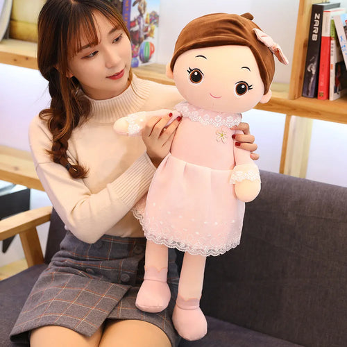 Load image into Gallery viewer, 40cm Kawaii Baby Toys Girls with Lace Skirt Plush Toys Stuffed Lovely Dolls Soft Pillow for Kids Birthday Girls Valentine Gifts
