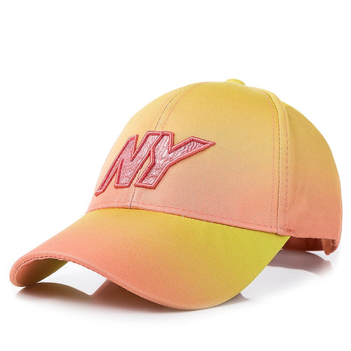 Load image into Gallery viewer, Women Tie Dye Cap Fashion NY Letter Embroidered Baseball Cap Dazzling Female Casual Adjustable Outdoor High Quality Hat Cap
