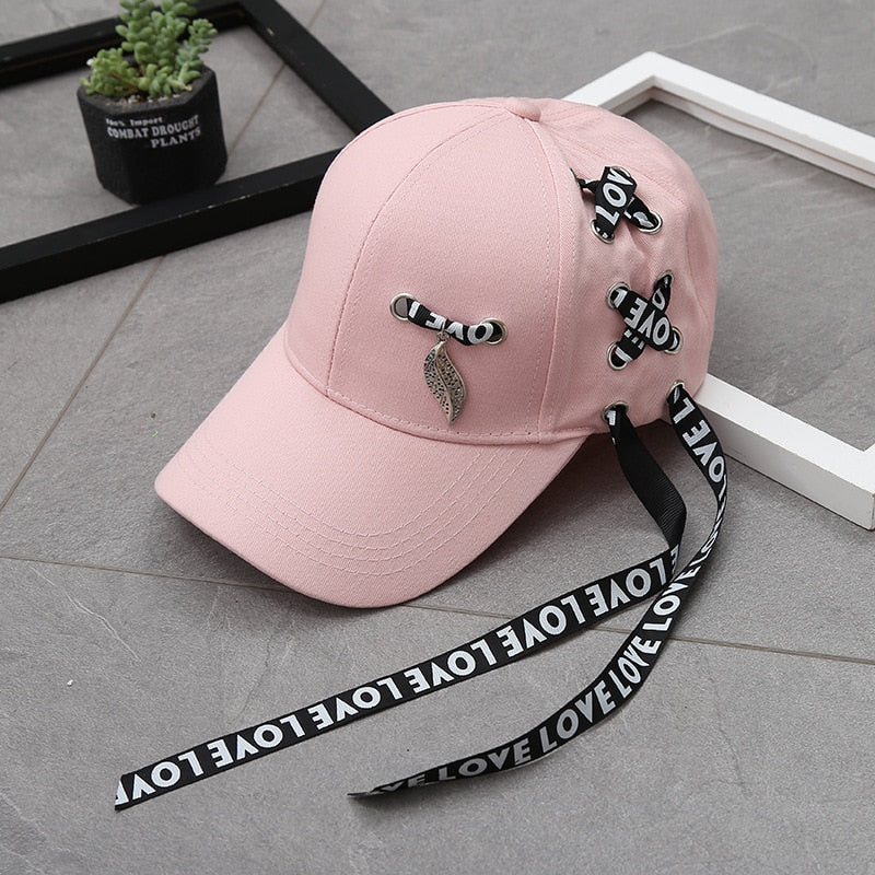 Ladies strap Spring Summer Unisex Baseball Caps Mesh Cap Fashion Solid Embroidery Adjustable Hat Women Men Cotton Casual Hats
