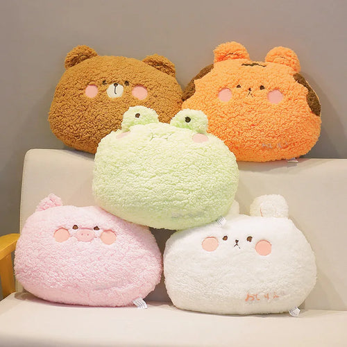 Load image into Gallery viewer, Nice Cute 35CM Plush Animals Pillow Soft Lovely Bear Rabbit Frog Tiger Pig Doll Sofa Chair Cushion For Girls Birthday Gifts
