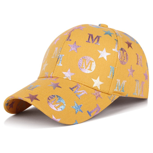 Load image into Gallery viewer, Unisex Fashion Cotton Cap M Letter Stars Graffiti Cool Baseball Cap Men Women Outdoor Adjustable Hat Young Street Peaked  Cap
