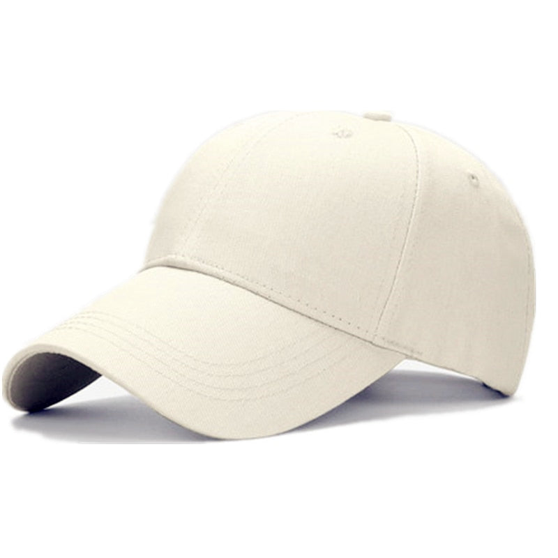 Unisex 100% Cotton Cap High Quality Solid Simple Color Hard Top Baseball Cap Men Women Adjustable Casual Outdoor Sports Hat Cap
