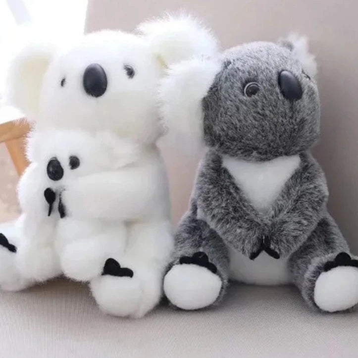 1pc Kawaii Simulation Australia Koala Plush Toy Stuffed Animal Doll Mom Baby Kids Infant Girls Toys Birthday Gift Home Decor