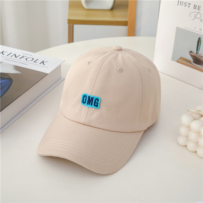 Fashion Women Cap Style Candy Colors Labeling Baseball Cap For Women High Quality Female Streetwear Hat