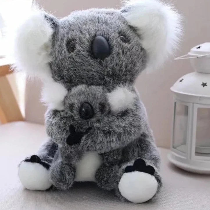 1pc Kawaii Simulation Australia Koala Plush Toy Stuffed Animal Doll Mom Baby Kids Infant Girls Toys Birthday Gift Home Decor