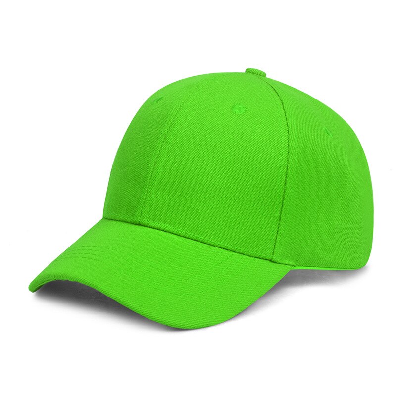 Plain Solid Color Women Men Baseball Caps 22 Color Female Male Visor Snapback Hat Adjustable Fastener Tape Casual Sports Cap Hat