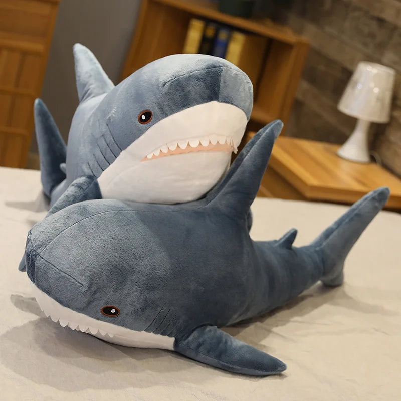 15/140cm Soft Stuffed Speelgoed Animal Giant Cute Shark Plush Toy Pillow for Birthday Gifts Cushion Doll Gift For Children