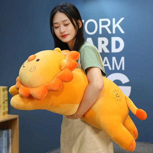 Load image into Gallery viewer, 1pc 50-90cm Big Size Lovely Smile Lion Plush Toys Cartoon Lion King Pillow Stuffed Soft Animal Cushion for Children Girls Gifts
