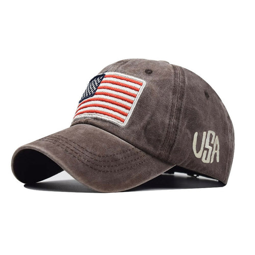 Load image into Gallery viewer, Women Baseball Cap Summer Denim Hats Men Spring USA Letter Flag Embroidery Baseball Hats Cotton Outdoor Vintage Visor Casual Cap
