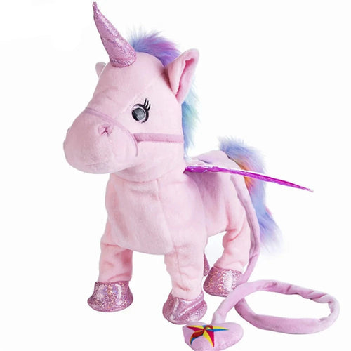 Load image into Gallery viewer, Hot Toy 1pc Electric Walking Unicorn Plush Toy Stuffed Animal Toy Electronic Music Unicorn Toy for Children Christmas Gifts
