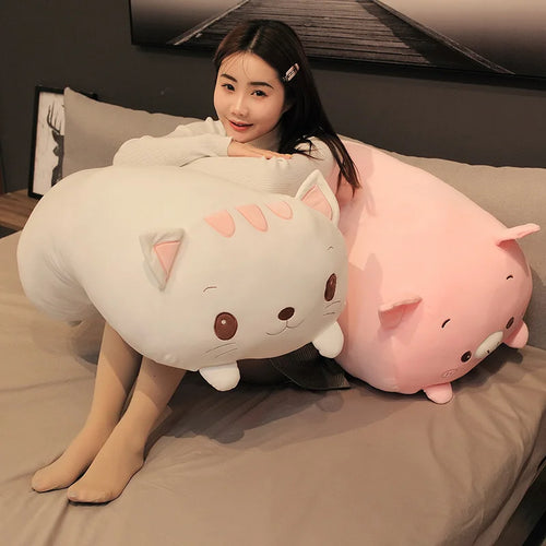 Load image into Gallery viewer, 20-85cm Cute Animal Dinosaur Pig Cat Bear Plush Toy Soft Cartoon Panda Hamster Elephant Stuffed Doll Baby Sleep Pillow Kids Gift
