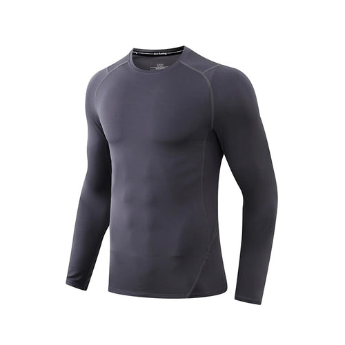 Load image into Gallery viewer, Men Compression Sweatshirt Running Elastic Compression Tshirt Fitness Tight Sport Clothes Jogging Training Sportswear Rash Guard
