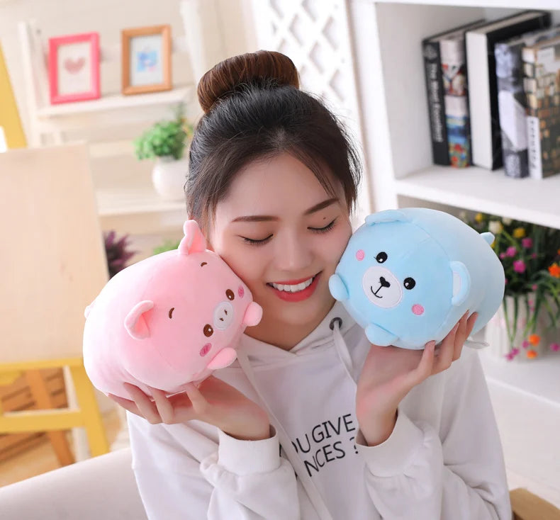 high Quality 60cm  Adorable Dinosaur Pig Cat Bear Plush Toy Soft Cartoon Panda Hamster Elephant Stuffed Doll Baby Pillo