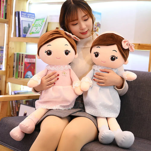 Load image into Gallery viewer, 40cm Kawaii Baby Toys Girls with Lace Skirt Plush Toys Stuffed Lovely Dolls Soft Pillow for Kids Birthday Girls Valentine Gifts
