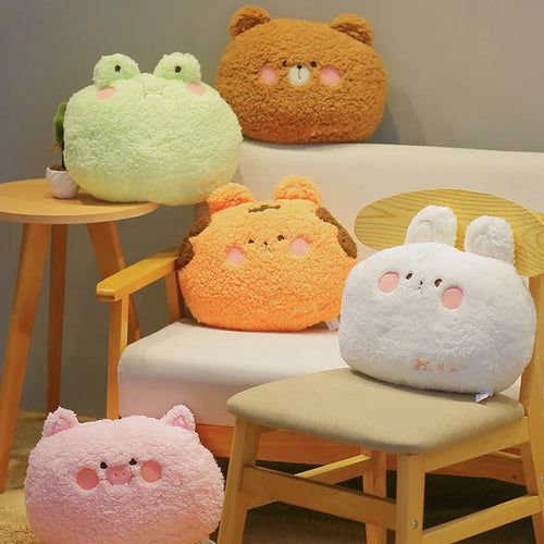 Load image into Gallery viewer, Nice Cute 35CM Plush Animals Pillow Soft Lovely Bear Rabbit Frog Tiger Pig Doll Sofa Chair Cushion For Girls Birthday Gifts
