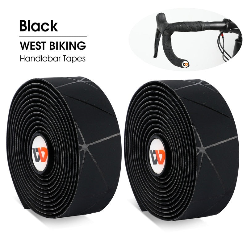 Soft Bicycle Handlebar Tape EVA PU Bike Bar Tape Professional Cycling Damping Anti-Vibration Wrap With 2 Bar Plugs